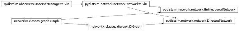 Inheritance diagram of DirectedNetwork, BidirectionalNetwork